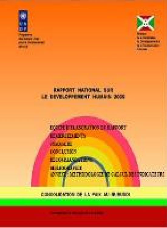Publication report cover: Burundi Human Development Report 2005