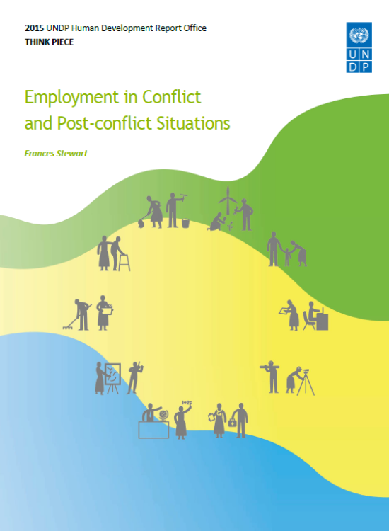 Publication report cover: Employment in Conflict and Post-conflict Situations 