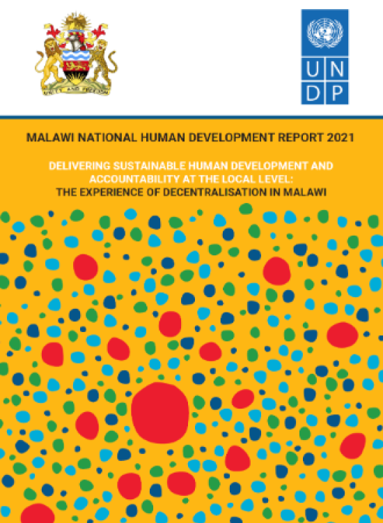 Publication report cover: Malawi National Human Development Report 2021