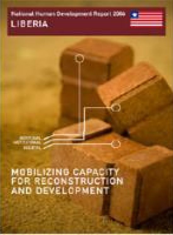 Publication report cover: Building and Mobilising Capacities for Reconstruction and Development