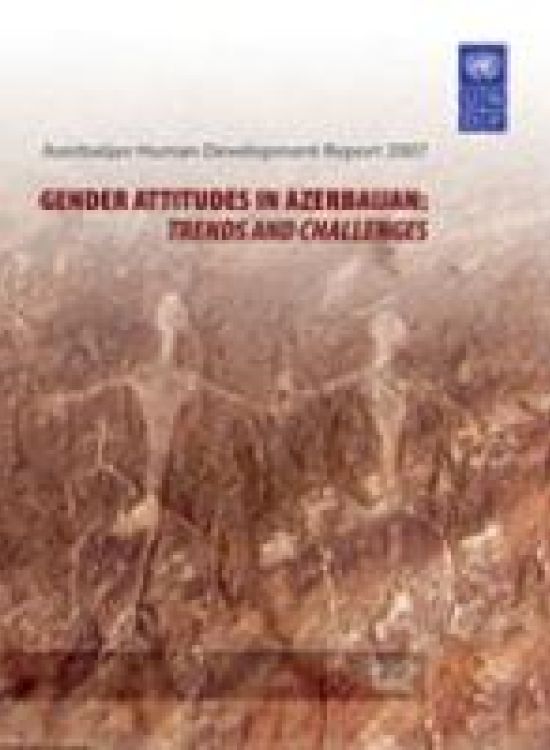 Publication report cover: Gender Attitudes in Azerbaijan