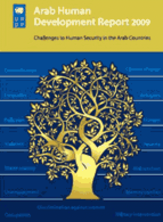 Publication report cover: Challenges to Human Security in the Arab Countries
