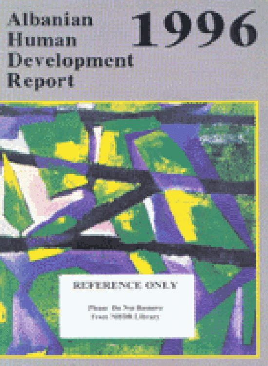 Publication report cover: General Human Development Report: Albania
