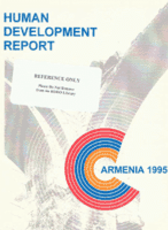 Publication report cover: Human Development Report on the social cost of transition