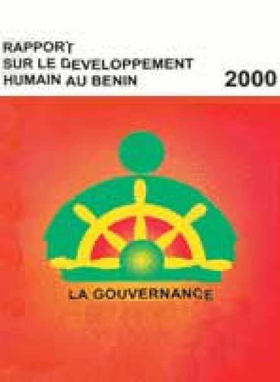 Publication report cover: Human Development Report on Governance Benin
