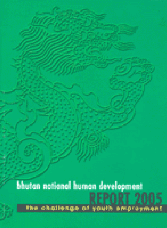 Publication report cover: Bhutan Human Development Report