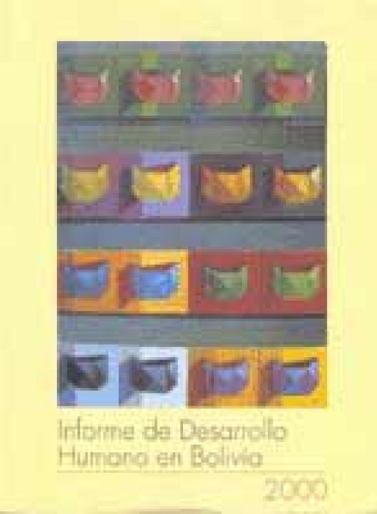 Publication report cover: Human Development Report Bolivia 2000
