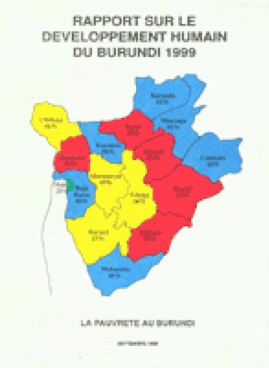 Publication report cover: General Human Development Report Burundi 1999