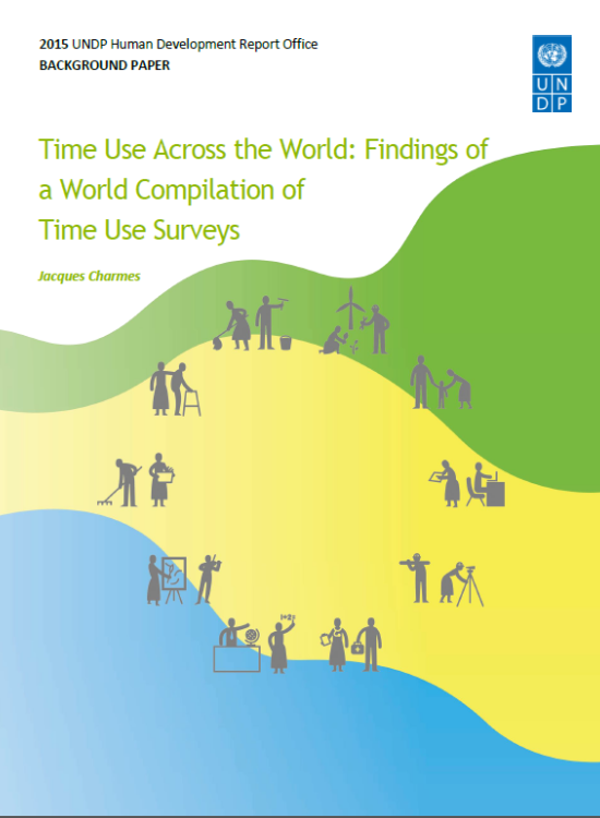 Publication report cover: Time Use Across the World: Findings of a World Compilation of Time Use Surveys