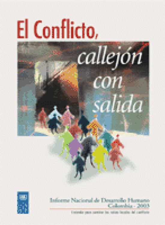 Publication report cover: National Human Development Report 2003 for Colombia