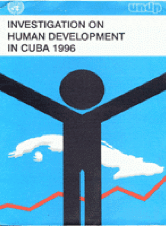 Publication report cover: Investigación sobre el Desarrollo Humano en Cuba 1996