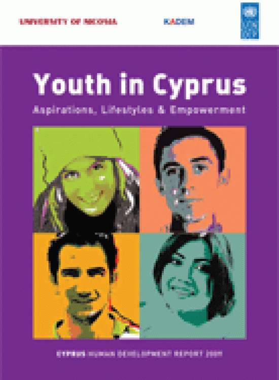 Publication report cover: Youth in Cyprus