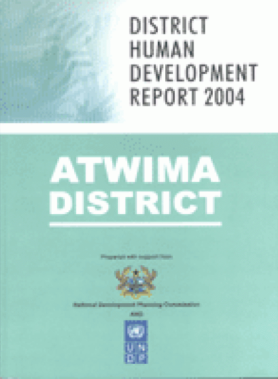Publication report cover: Atwima National Human Development Report