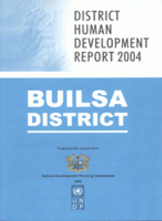 Publication report cover: Builsa National Human Development Report