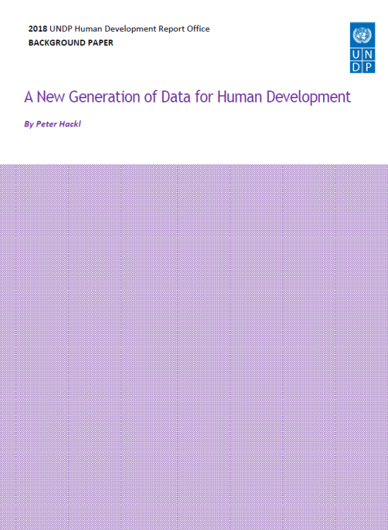 Publication report cover: A New Generation of Data for Human Development