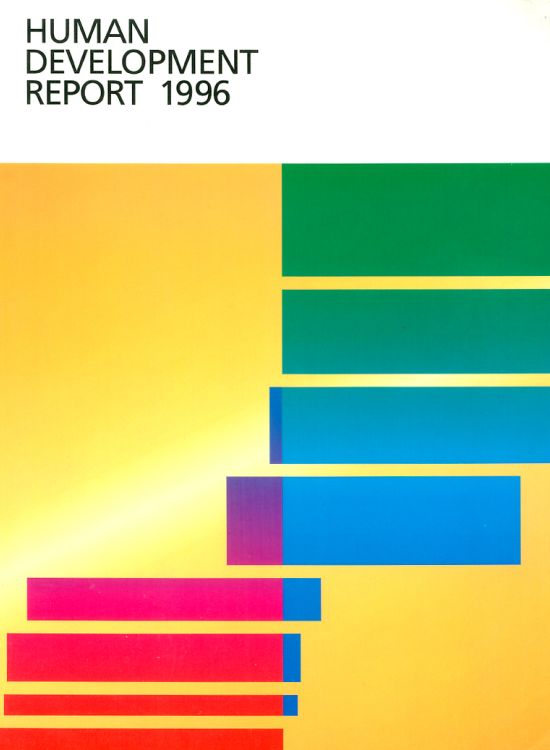 Publication report cover: Human Development Report 1996