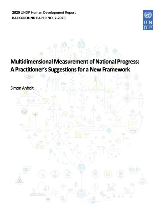 Publication report cover: Multidimensional Measurement of National Progress: A Practitioner’s Suggestions for a New Framework