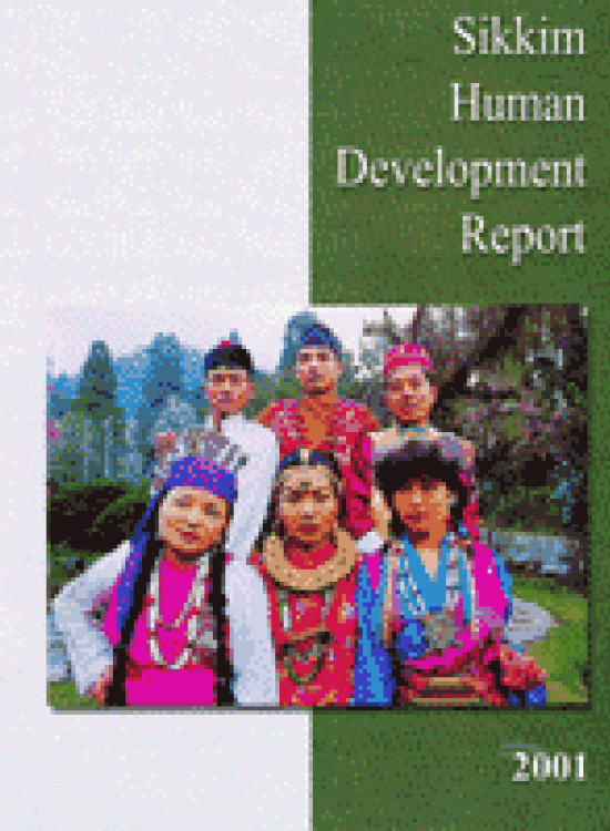 Publication report cover: Sikkim Human Development Report