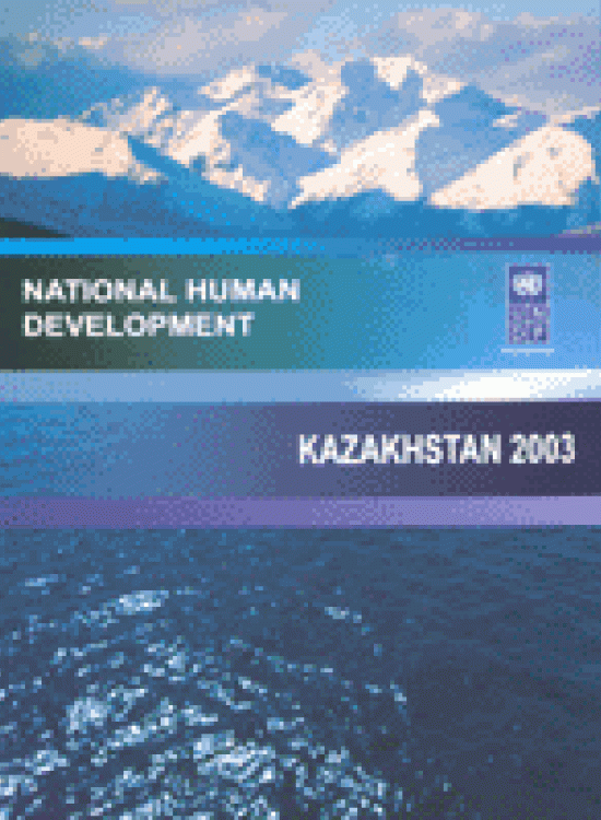 Publication report cover: Water as a Key Factor of Human Development in Kazakstan