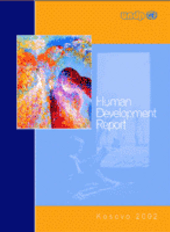 Publication report cover: Kosovo Human Development Report 2002