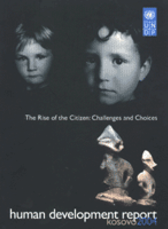 Publication report cover: Kosovo Human Development Report 2004 