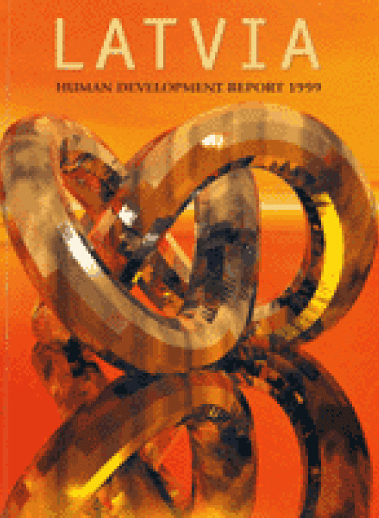 Publication report cover: General Human Development Report Latvia 1999