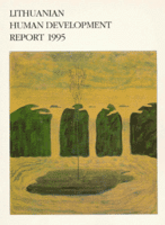 Publication report cover: General Human Development Report 1995 Lithuania