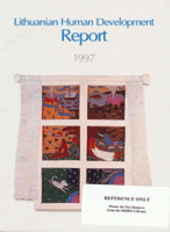 Publication report cover: Living Standards and Choices Lithuania 1997