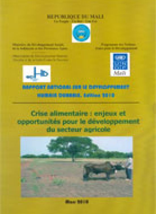 Publication report cover: Crise alimentaire