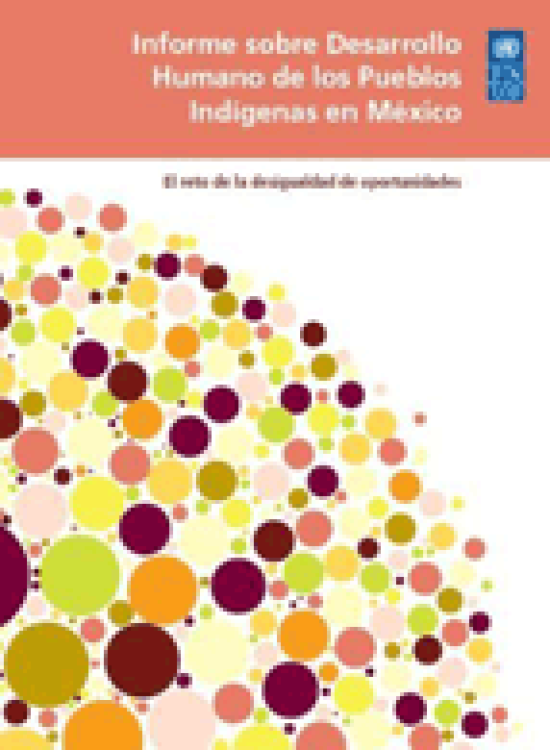 Publication report cover: Informe sobre Desarrollo Humano de los Pueblos Indígenas en México