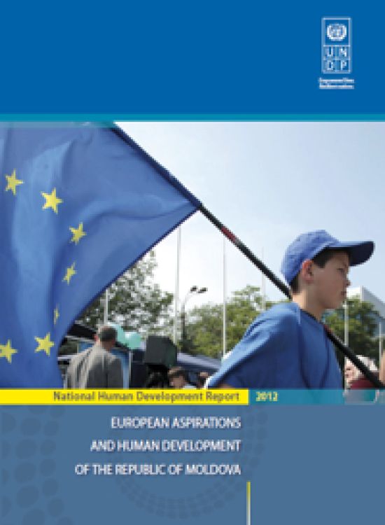 Publication report cover: European Aspirations and Human Development of the Republic of of Moldova
