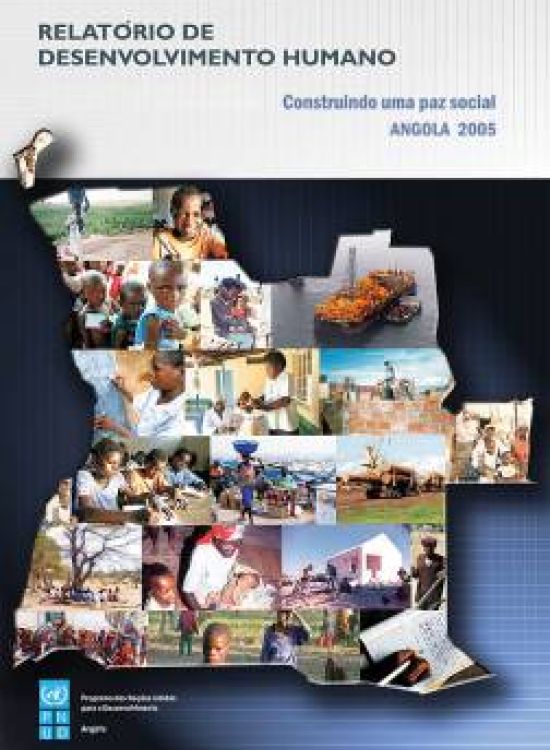 Publication report cover: Relatório de Desenvolvimento Humano: Angola 2005
