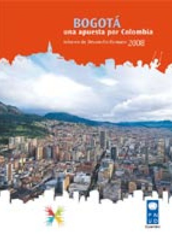 Publication report cover: Bogota, una apuesta por Colombia