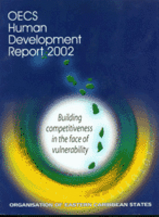 Publication report cover: Human Development Report for the Organization of Eastern Caribbean States (OECS)