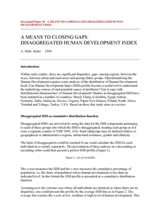 Publication report cover: A Means to Closing Gaps