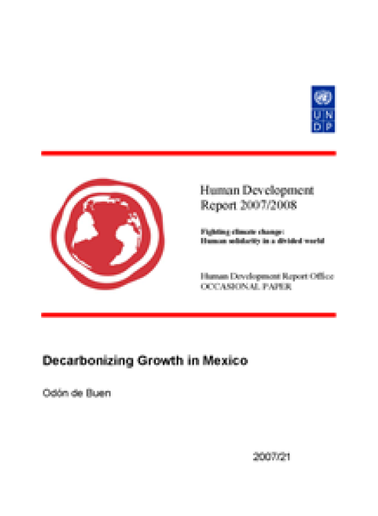 Publication report cover: Decarbonizing Growth in Mexico