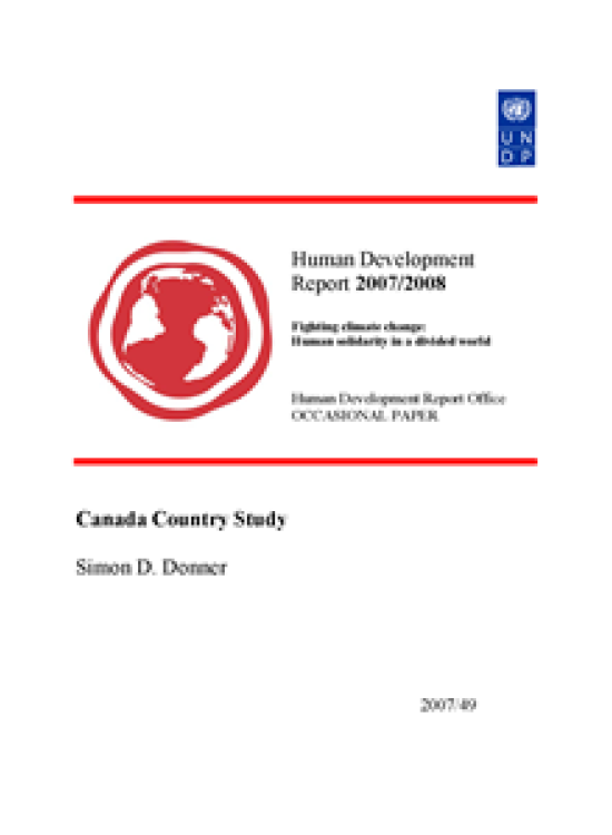 Publication report cover: Canada Country Study