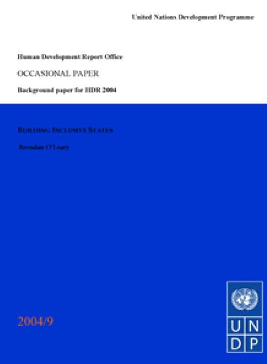 Publication report cover: Building Inclusive States