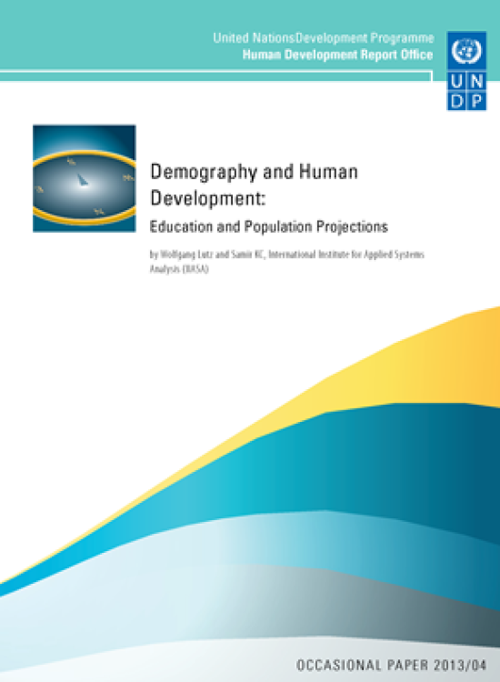 Publication report cover: Demography and Human Development: