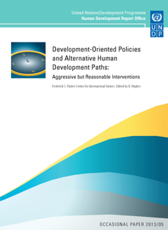 Publication report cover: Development-Oriented Policies and Alternative Human Development Paths