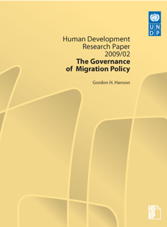 Publication report cover: The Governance of Migration Policy