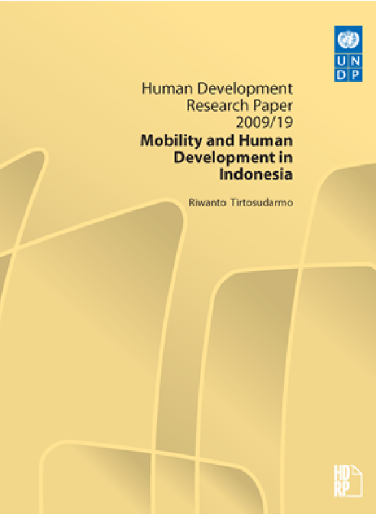 Publication report cover: Mobility and Human Development in Indonesia