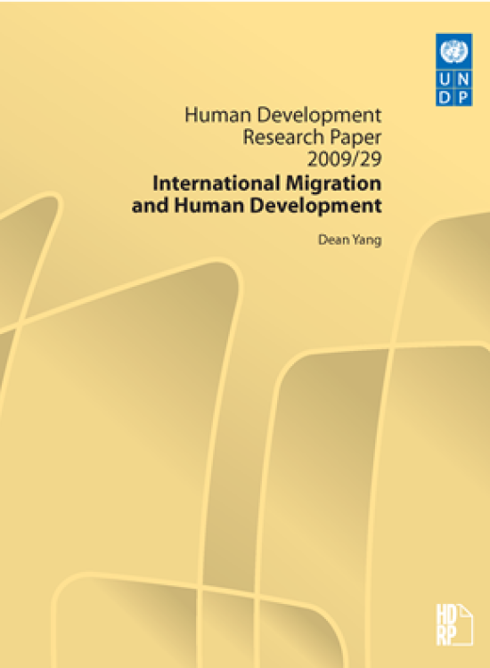 Publication report cover: International Migration and Human Development