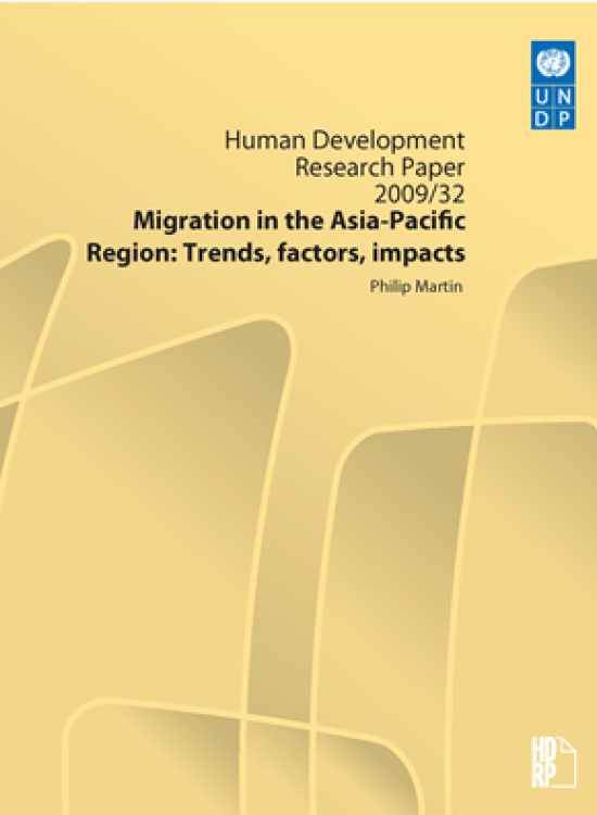 Publication report cover: Migration in the Asia-Pacic Region