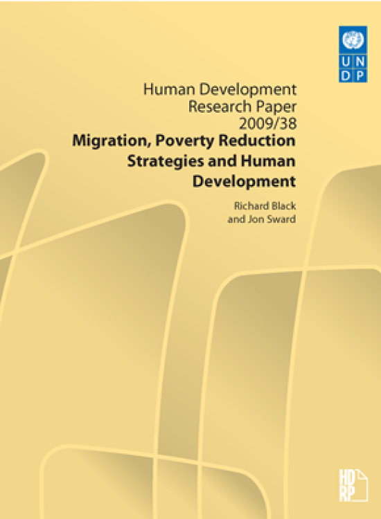 Publication report cover: Migration, Poverty Reduction Strategies and Human Development