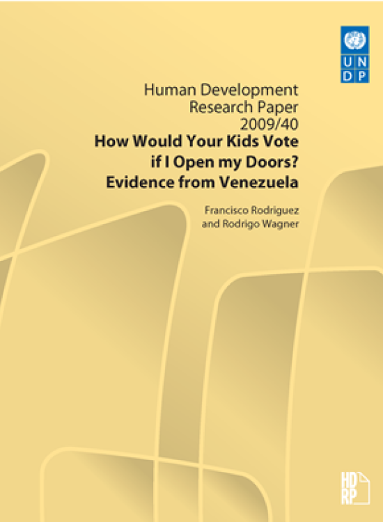 Publication report cover: How Would Your Kids Vote if I Open my Doors?