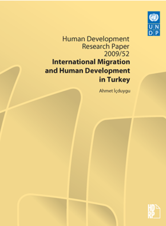 Publication report cover: International Migration and Human Development in Turkey