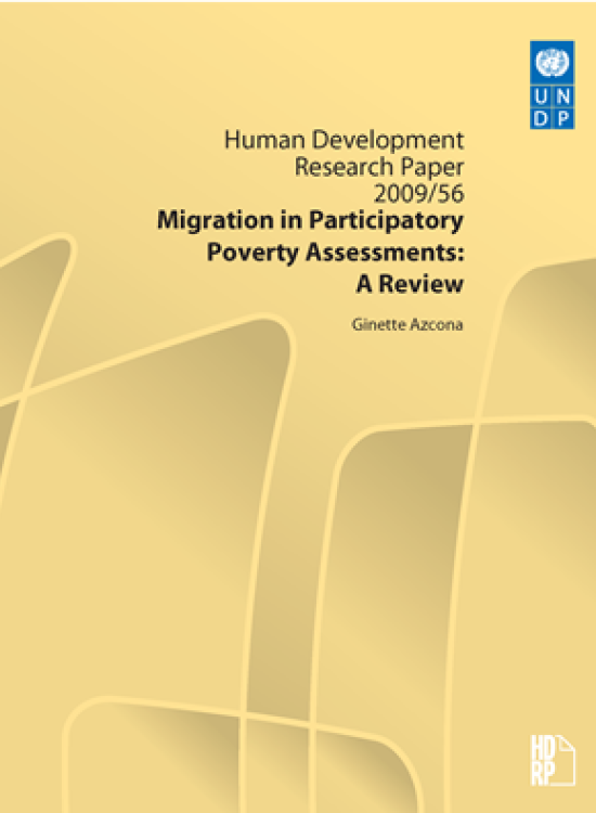 Publication report cover: Migration in Participatory Poverty Assessments: A Review