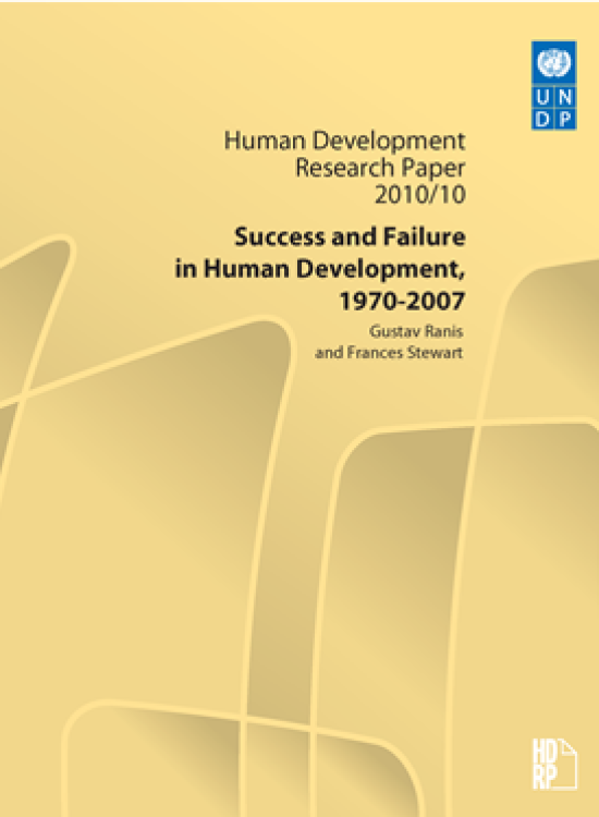 Publication report cover: Success and Failure in Human Development, 1970-2007