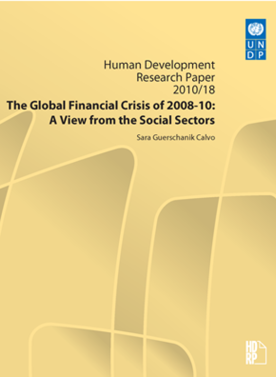 Publication report cover: The Global Financial Crisis of 2008-10